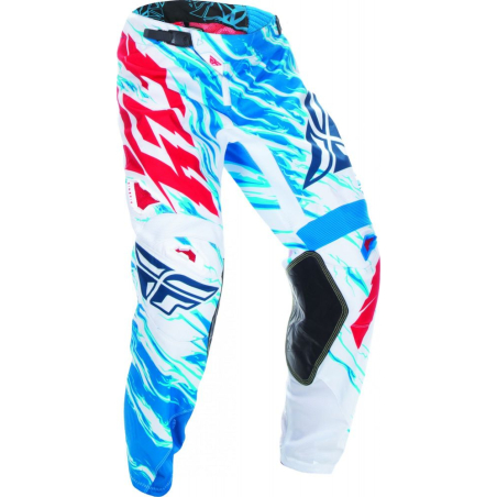 PANTALON FLY KINETIC RELAPSE 2017 ROUGE/BLANC/BLEU Pantalon moto cross enfant