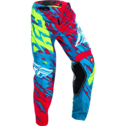 PANTALON FLY KINETIC RELAPSE 2017 TEAL/ROUGE Pantalon moto cross enfant