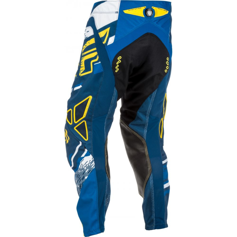 PANTALON FLY EVOLUTION 2.0 BLEU/JAUNE Pantalon moto cross