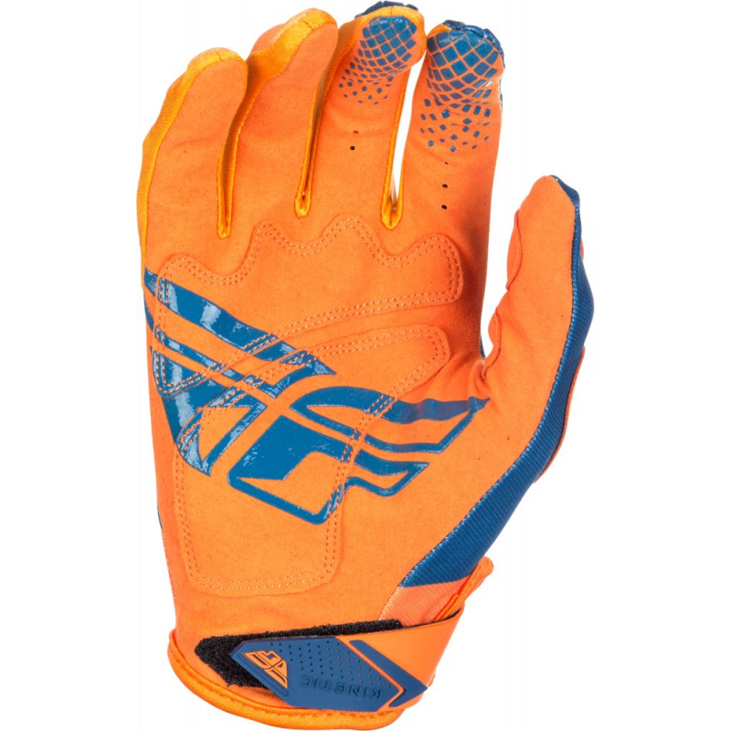 GANTS FLY KINETIC ORANGE/BLEU Gant moto cross