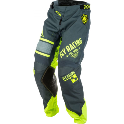 PANTALON FLY KINETIC ERA 2018 JAUNE FLUO/GRIS Pantalon moto cross