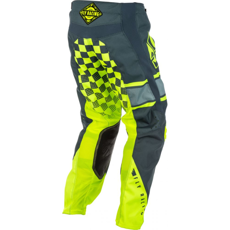 PANTALON FLY KINETIC ERA 2018 JAUNE FLUO/GRIS Pantalon moto cross