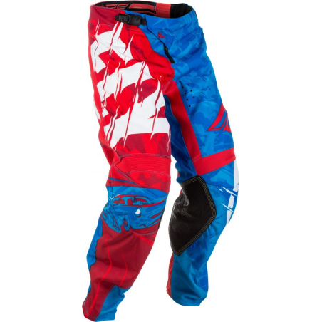 PANTALON FLY KINETIC OUTLAW 2018 ROUGE/BLANC/BLEU Pantalon moto cross enfant