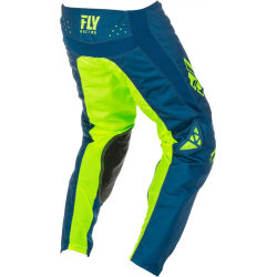 PANTALON FLY KINETIC SHIELD 2019 BLEU/JAUNE FLUO Pantalon moto cross