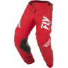 PANTALON FLY KINETIC SHIELD 2019 ROUGE/BLANC Pantalon moto cross enfant