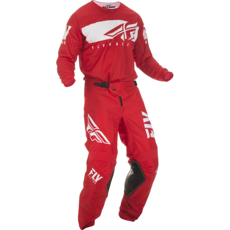 PANTALON FLY KINETIC SHIELD ROUGE/BLANC Pantalon moto cross