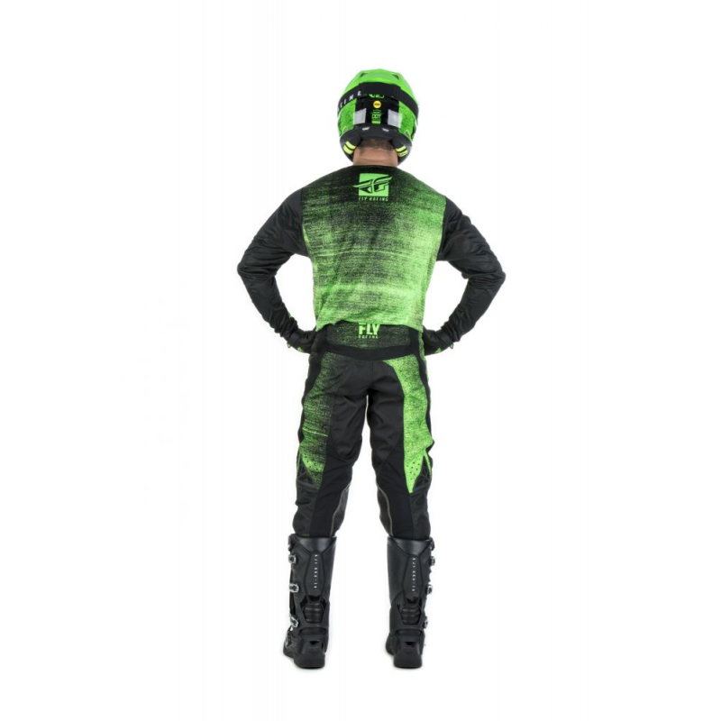 MAILLOT FLY KINETIC NOIZ 2019 NEON VERT/NOIR Maillot moto cross