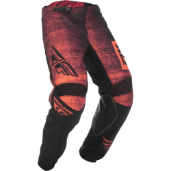 PANTALON FLY KINETIC NOIZ NEON ROUGE/NOIR Pantalon moto cross