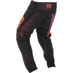 PANTALON FLY KINETIC NOIZ 2019 NEON ROUGE/NOIR Pantalon moto cross enfant