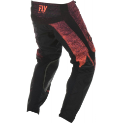 PANTALON FLY KINETIC NOIZ 2019 NEON ROUGE/NOIR Pantalon moto cross enfant