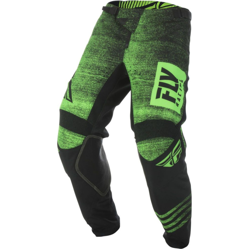 PANTALON FLY KINETIC NOIZ 2019 NEON VERT/NOIR Pantalon moto cross enfant