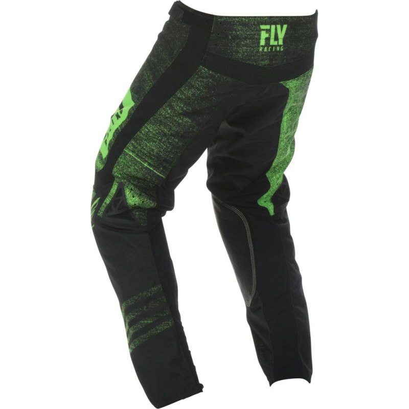 PANTALON FLY KINETIC NOIZ 2019 NEON VERT/NOIR Pantalon moto cross enfant