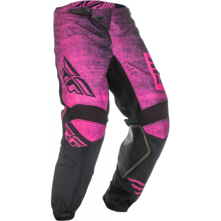 PANTALON FLY KINETIC NOIZ 2019 NEON ROSE/NOIR Pantalon moto cross