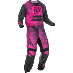 PANTALON FLY KINETIC NOIZ 2019 NEON ROSE/NOIR Pantalon moto cross