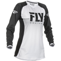 MAILLOT FLY LITE FEMME 2019 BLANC/NOIR Maillot cross enfant