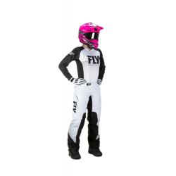 MAILLOT FLY LITE FEMME 2019 BLANC/NOIR Maillot cross enfant