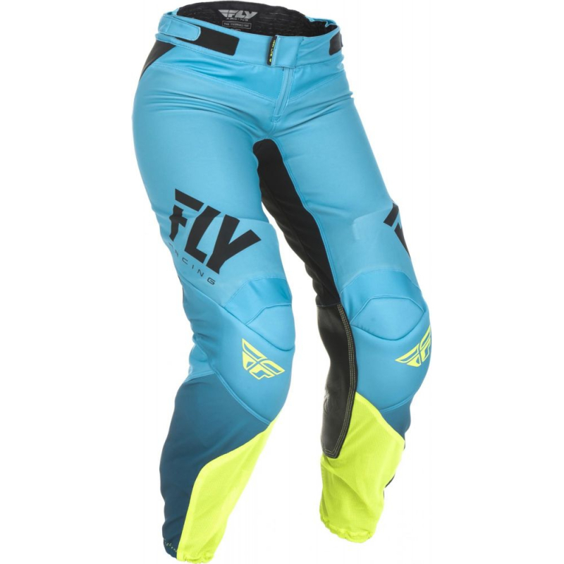 PANTALON FLY LITE FEMME BLEU/JAUNE FLUO Pantalon cross femme