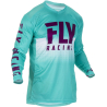 MAILLOT FLY LITE HYDROGEN 2019 BLEU CLAIR/POURPRE/BLANC Maillot moto cross