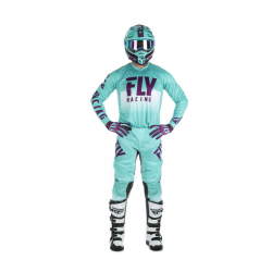MAILLOT FLY LITE HYDROGEN 2019 BLEU CLAIR/POURPRE/BLANC Maillot moto cross