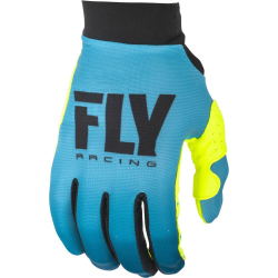 GANTS FLY PRO LITE FEMME BLEU/JAUNE FLUO Gant moto cross femme