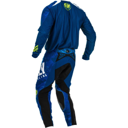 PANTALON FLY EVO 2020 BLEU/BLANC Pantalon moto cross