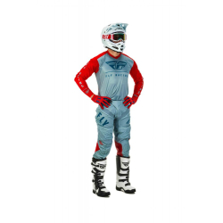 MAILLOT FLY LITE HYDROGEN 2020 ROUGE/GRIS/BLEU Maillot moto cross