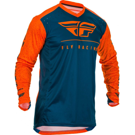 MAILLOT FLY LITE HYDROGEN 2020 ORANGE/BLEU Maillot moto cross