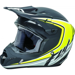 CASQUE FLY KINETIC FULL SPEED 2017 NOIR MAT/HI-VIZION Casque moto cross