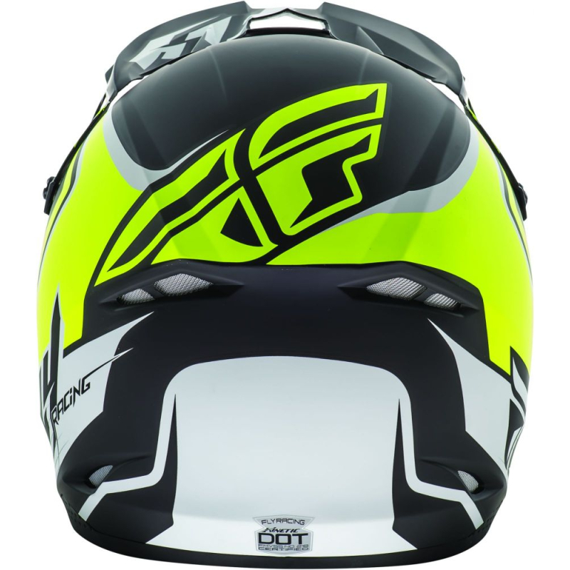 CASQUE FLY KINETIC FULL SPEED 2017 NOIR MAT/HI-VIZION Casque moto cross