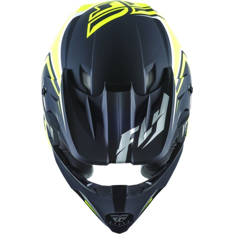 CASQUE FLY KINETIC FULL SPEED 2017 NOIR MAT/HI-VIZION Casque moto cross