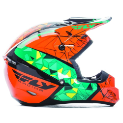 CASQUE FLY KINETIC CRUX 2017 ORANGE/TEAL/NOIR Casque moto cross