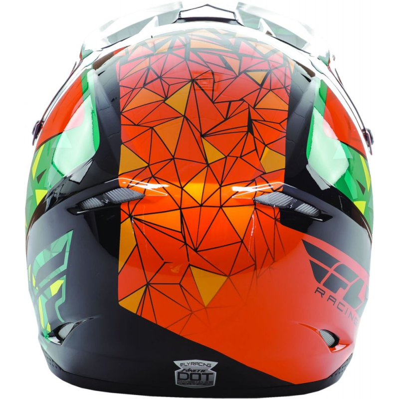 CASQUE FLY KINETIC CRUX ORANGE/TEAL/NOIR Casque moto cross