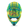 CASQUE FLY F2 CARBONE REPLICA ANDREW SHORT TEAL/HI-VIZ/JAUNE Casque moto cross