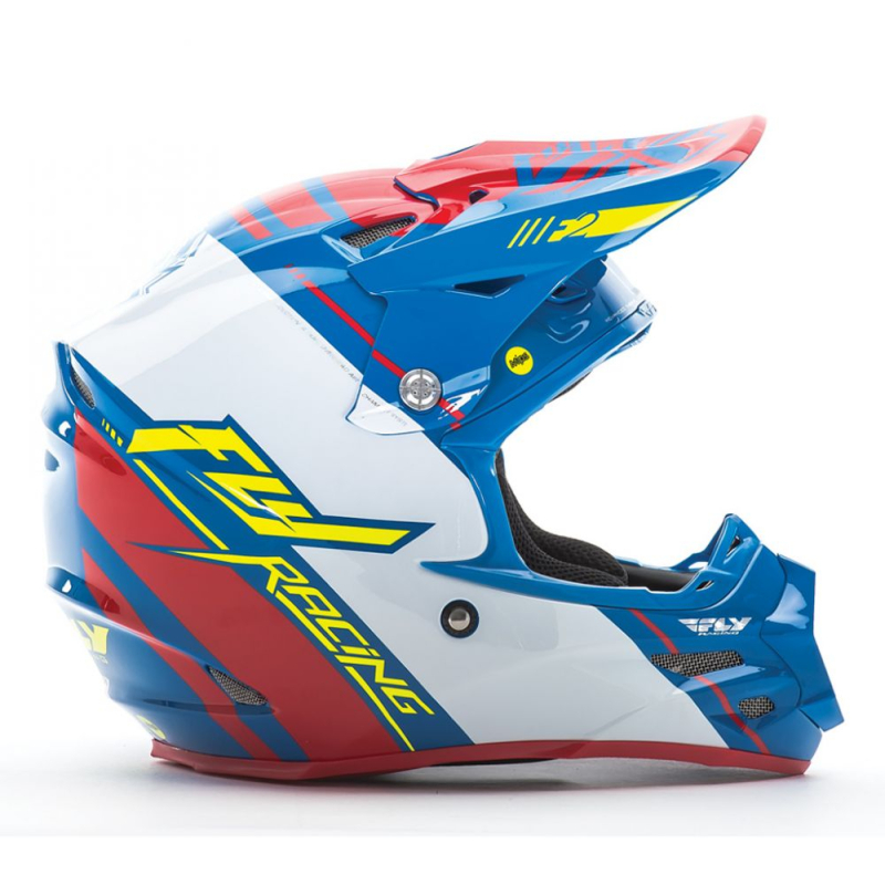 CASQUE FLY F2 CARBONE REPLICA TREY CANARD BLEU/BLANC/ROUGE Casque moto cross
