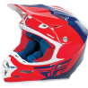 CASQUE FLY F2 CARBON PURE ROUGE-BLEU-BLANC Casque moto cross