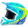 CASQUE FLY KINETIC FULL SPEED 2017 BLEU/HI-VIZION/BLANC Casque moto cross