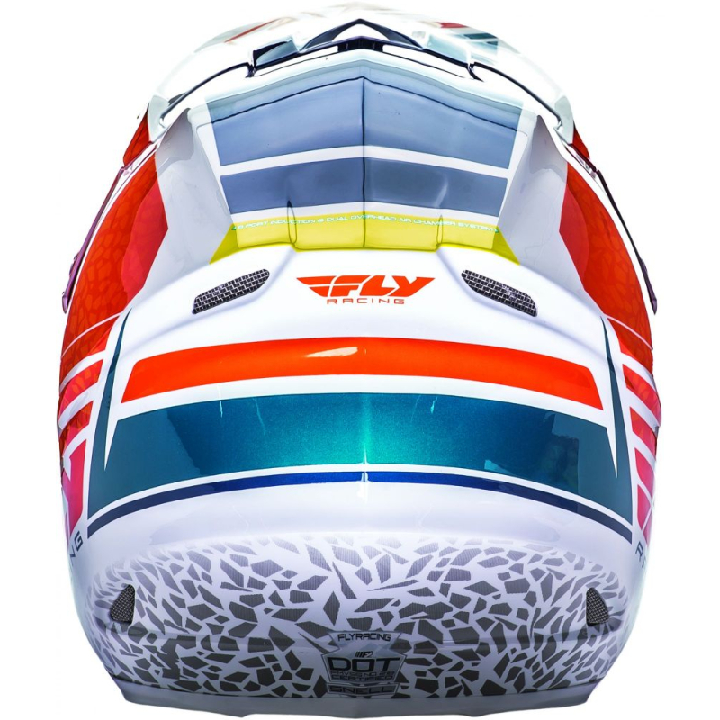 CASQUE FLY F2 CARBONE ANIMAL ORANGE/BLANC/TEAL Casque moto cross