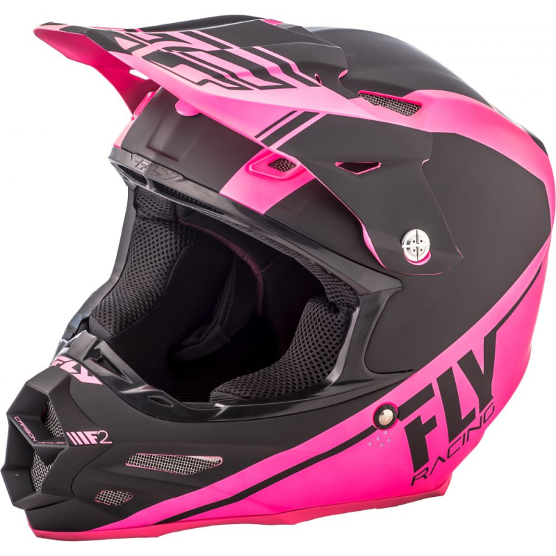 CASQUE FLY F2 CARBON REWIRE NOIR/ROSE Casque moto cross