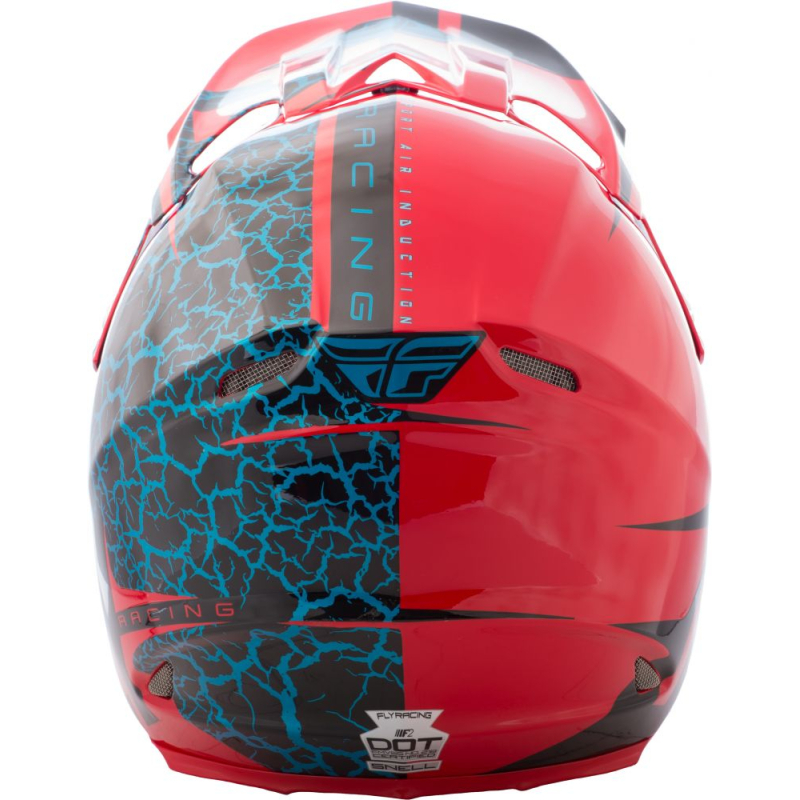 CASQUE FLY F2 CARBONE FRACTURE ROUGE/NOIR/BLEU Casque moto cross