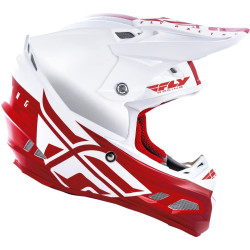 CASQUE FLY F2 MIPS SHIELD 2020 BLANC/ROUGE Casque moto cross