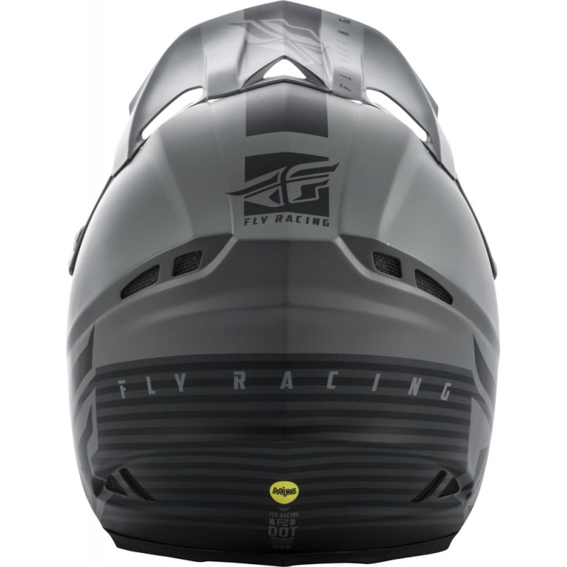 CASQUE CROSS FLY F2 MIPS SHIELD 2020 NOIR/GRIS MAT Casque moto cross