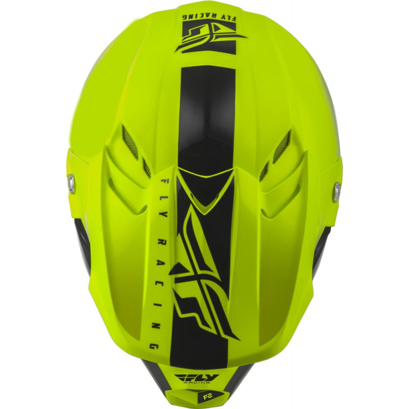 CASQUE FLY F2 MIPS SHIELD 2020 JAUNE FLUO/NOIR Casque moto cross
