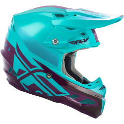 CASQUE FLY F2 MIPS SHIELD 2020 BLEU CLAIR/POURPRE Casque moto cross