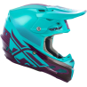 CASQUE FLY F2 MIPS SHIELD 2020 BLEU CLAIR/POURPRE Casque moto cross