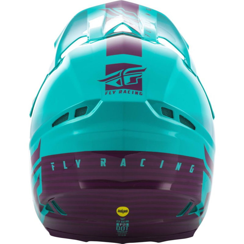 CASQUE FLY F2 MIPS SHIELD 2020 BLEU CLAIR/POURPRE Casque moto cross