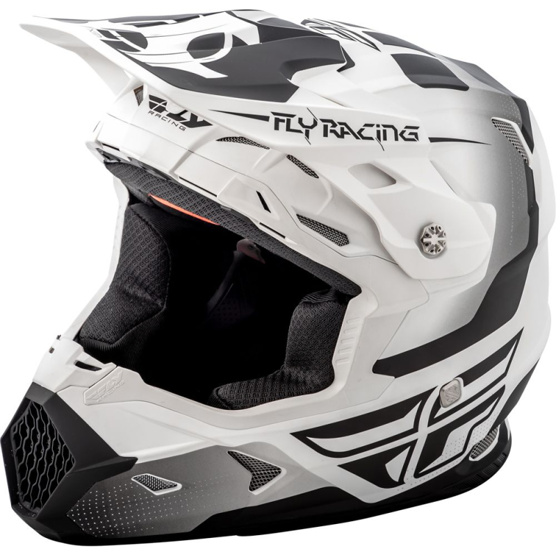 CASQUE FLY TOXIN 2019 ORIGINAL MAT BLANC/NOIR Casque moto cross