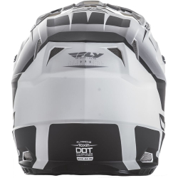 CASQUE FLY TOXIN 2019 ORIGINAL MAT BLANC/NOIR Casque moto cross
