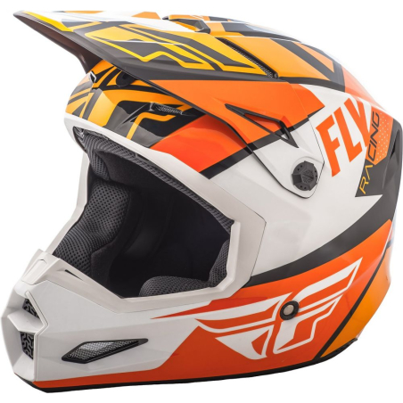 CASQUE FLY ELITE GUILD 2019 NOIR/ORANGE/BLANC Casque moto cross