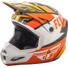 CASQUE FLY ELITE GUILD 2019 NOIR/ORANGE/BLANC Casque moto cross