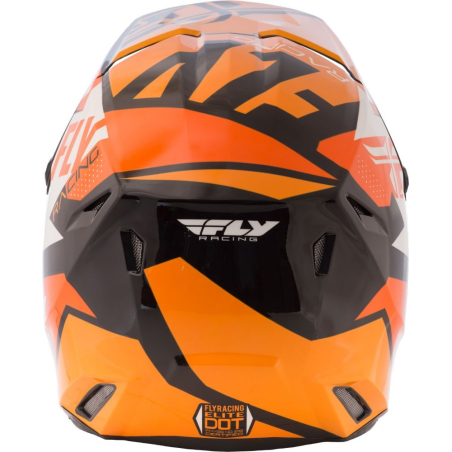 CASQUE FLY ELITE GUILD 2019 NOIR/ORANGE/BLANC Casque moto cross